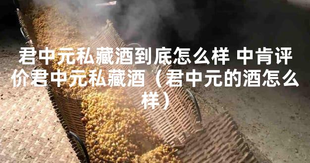 君中元私藏酒到底怎么样 中肯评价君中元私藏酒（君中元的酒怎么样）